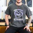 In My Memory Of My Husband PULMONARY HYPERTENSION AWARENESS Men's Comfort Colors T-Shirt Pepper