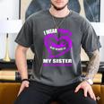 In My Memory Of My Sister DOMESTIC VIOLENCE AWARENESS Men's Comfort Colors T-Shirt Pepper