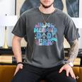 In My Mermaid Dad Era Family Matching Birthday Party Daddy Men's Comfort Colors T-Shirt Pepper