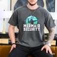 Mermaid Security Shirt Boys Swimmer Dad Merdad Trident Men's Comfort Colors T-Shirt Pepper