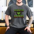 Miner Dad Birthday Boy Party Video Gamer Pixel Men's Comfort Colors T-Shirt Pepper