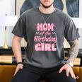 Mom And Dad Of The Birthday Girl Coquette Family Matching Men's Comfort Colors T-Shirt Pepper