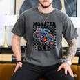 Monster Truck Dad Family Matching Monster Trucks Birthday Men's Comfort Colors T-Shirt Pepper