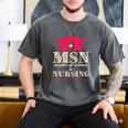 Msn Master Of Science In Nursing College Graduation Premium Tri-Blend Men's Comfort Colors T-Shirt Pepper