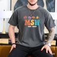 MSW Est 2025 Graduation School Social Worker Shirt Master Men's Comfort Colors T-Shirt Pepper