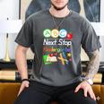 Next Stop Kindergarten Preschool Graduation 2025 Boy Girl Men's Comfort Colors T-Shirt Pepper