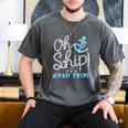 Oh Ship It's a Grad Trip Cruise Graduation T-Shirt T-Shirt Men's Comfort Colors T-Shirt Pepper