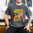 Im This Old Retro 80s 90s VHS Cassette Floppy Disk Nostalgia Men's Comfort Colors T-Shirt Pepper