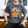 Orange Cat Best Cat Dad Ever Orange Tabby Cat Men's Comfort Colors T-Shirt Pepper