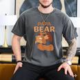 Papa Bear Bears Animal Pun Lover Dad Father Daddy Father's Men's Comfort Colors T-Shirt Pepper