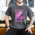 Pastel Goth In Memory Of My Social Life Coffin & Pink Roses Men's Comfort Colors T-Shirt Pepper
