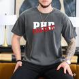 PHD Nailed It Graduation Doctorate Graduate Men's Comfort Colors T-Shirt Pepper