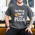 Pizza Lover Saying Introvert Anti Social Humor Foodie Men's Comfort Colors T-Shirt Pepper