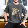 Please Chew Quieter Introverts Casual Everyday Men's Comfort Colors T-Shirt Pepper Please Chew Quieter Introverts Casual Everyday Men's Comfort Colors T-Shirt Pepper