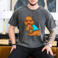 Poodle I Love Dad Tattoo Apparel Dog Dad Dads For Men Women Men's Comfort Colors T-Shirt Pepper