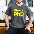 Pretty Huge Dick Joke Graduation PhD Humor Men's Comfort Colors T-Shirt Pepper