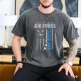 Proud Air Force Dad Of The US Air Force USA Flag Men's Comfort Colors T-Shirt Pepper