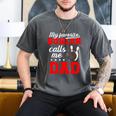 Proud Bowling Dad Of A Bowler Dad Bowling Father Men's Comfort Colors T-Shirt Pepper
