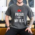 Proud Of My BS Graduation Bachelor's Degree T-Shirt Men's Comfort Colors T-Shirt Pepper
