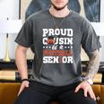 Proud Cousin Of a Football Senior 2026 Graduation Gifts Men's Comfort Colors T-Shirt Pepper
