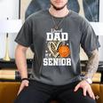 Proud Dad Of A 2026 Senior Basketball Graduation Leopard Men's Comfort Colors T-Shirt Pepper