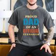 Proud Dad Of An Official Teenager 13th Birthday Family Men's Comfort Colors T-Shirt Pepper