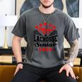 Proud Mom Of a Lacrosse Senior 2022 Graduation Men's Comfort Colors T-Shirt Pepper