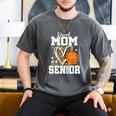 Proud Senior Mom Class Of 2026 Basketball Graduation Leopard Men's Comfort Colors T-Shirt Pepper