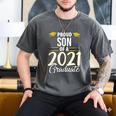 Proud Son Of A 2021 Graduate Graduation Clothes MBA PhD Men's Comfort Colors T-Shirt Pepper