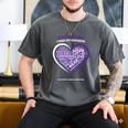 Purple In Memory Of My Grandpa Pancreatic Cancer Awareness Men's Comfort Colors T-Shirt Pepper