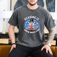 Reading Is Snow Much Fun Snowflake Book Lovers Winter Theme Premium Tri-Blend Men's Comfort Colors T-Shirt Pepper