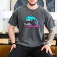 Retro 80s Shark Whale Diving Nostalgia Shark Party Men's Comfort Colors T-Shirt Pepper Retro 80s Shark Whale Diving Nostalgia Shark Party Men's Comfort Colors T-Shirt Pepper