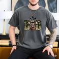 Retro Camo Dad Hunting Camouflage Deer Matching Men's Comfort Colors T-Shirt Pepper