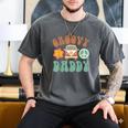Retro Groovy Daddy Matching Family Birthday Party Men's Comfort Colors T-Shirt Pepper
