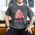 Retro Groovy Valentine Men Women Kid Tees By Emily All Booked For Valentines Book Reading Bookworm Nerdy Men's Comfort Colors T-Shirt Pepper