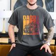 Retro Monster Truck Daddy Matching Family Birthday Party Men's Comfort Colors T-Shirt Pepper