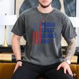 Retro Proud Coast Guard Dad Graduation Dad Usa Flag Outfit Men's Comfort Colors T-Shirt Pepper