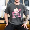 Rodeo Dad Pink Cowgirl 1St Birthday Family Matching Men's Comfort Colors T-Shirt Pepper