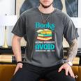 Sarcastic Books Anti Social Introvert Book Conversation Men's Comfort Colors T-Shirt Pepper