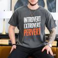 Sarcastic Introvert Extrover Pervert Men's Comfort Colors T-Shirt Pepper