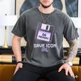 Save Icon IRL Retro Tech Humor Floppy Disk 90s Nostalgia Men's Comfort Colors T-Shirt Pepper