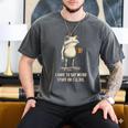 I Have To Say Weird Stuff Or I'Ll Die Frog Meme Introverts Men's Comfort Colors T-Shirt Pepper