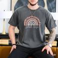 School Nurse Appreciation Rainbow Graduation Medical Nursing Men's Comfort Colors T-Shirt Pepper
