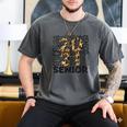 Senior 2021 Grad Class Of 2021 Graduation Leopard Cheetah Men's Comfort Colors T-Shirt Pepper