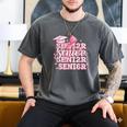 Senior 2026 Class Of 2026 Cute Coquette Pink Bow Graduation Men's Comfort Colors T-Shirt Pepper