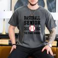Senior Class Of 2025 Baseball Senior Night Graduation Party Men's Comfort Colors T-Shirt Pepper