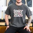 Senior Class Of 2026 Graduation 2026 Coquette Pink Bow Cute Men's Comfort Colors T-Shirt Pepper