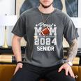 Senior Mom Class Of 2024 Football Proud Mom Graduation Men's Comfort Colors T-Shirt Pepper