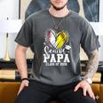 Senior Papa Class Of 2026 Baseball Softball Graduation Heart Men's Comfort Colors T-Shirt Pepper