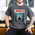 Siberian Husky Jowls Sled Dog Mom Top Alaskan Dog Dad Men's Comfort Colors T-Shirt Pepper
